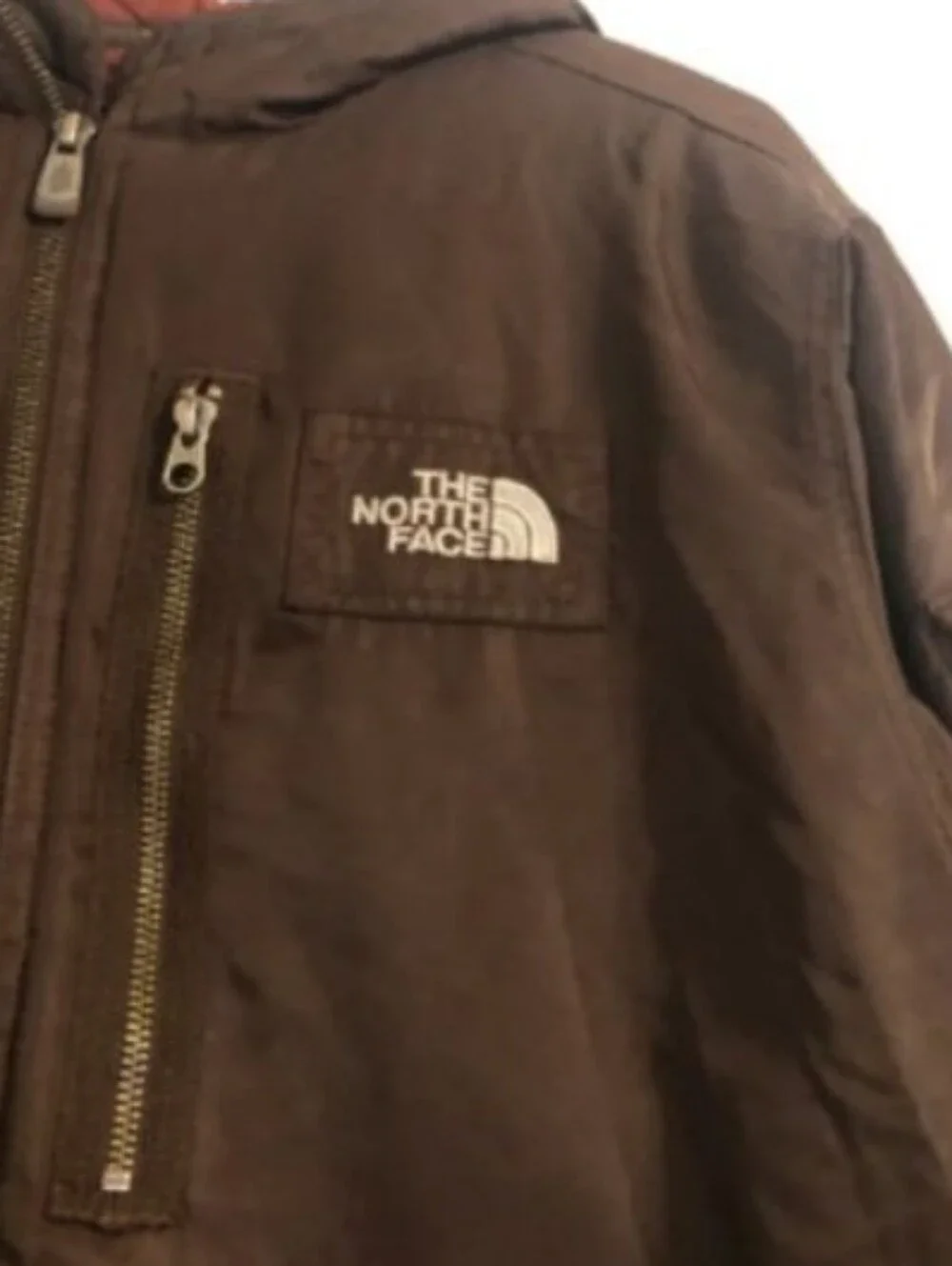 2000s The North Face Mens Brown Hooded Jacket Sz M